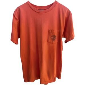 Harley Davidson Sturgis 2002 Black Hills Rapid City SD Pocket T Men Large Orange